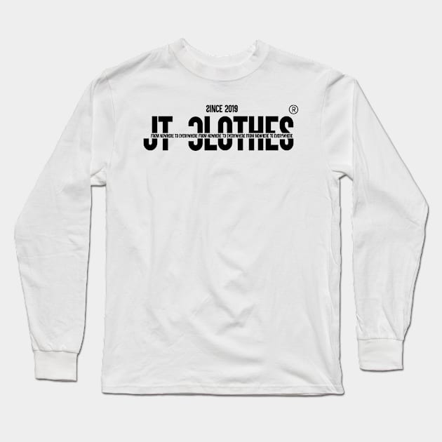 Line Black From nowhere to everywhere - JT Long Sleeve T-Shirt by DonJoao